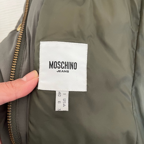 Moschino Jeans puffer jacket Olive Green - Picture 6 of 6
